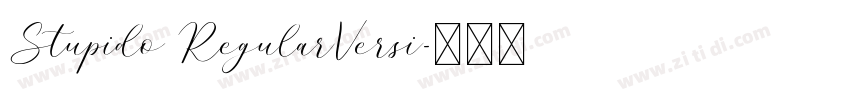 Stupido RegularVersi字体转换